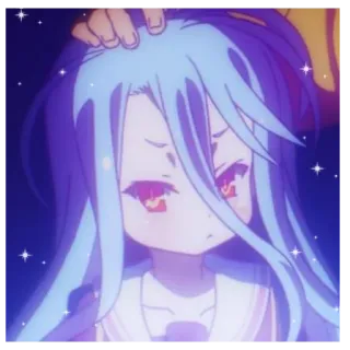 ⛓ Shiro No Game No Life Anime, Shiro, No Game No Life, Carino, Kawaii, Manga telegram sticker