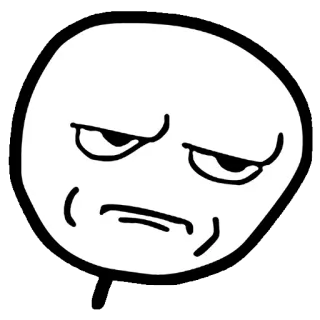 😐 มีม, หน้า, โกรธ, ตลก whatsapp sticker