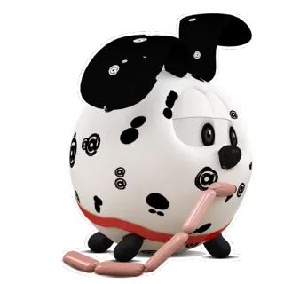 🐕 หมา, ดัลเมเชียน, ไส้กรอก, สัตว์เลี้ยง, สัตว์ telegram sticker