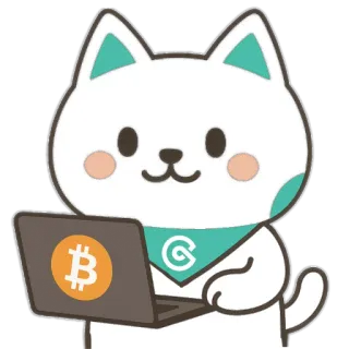 💻 cat, bitcoin, laptop, cryptocurrency, digital currency, cartoon telegram sticker
