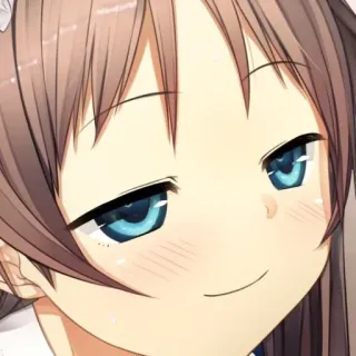 😏 动漫, 漫画, 得意, 女孩, 角色, 卡通 telegram sticker