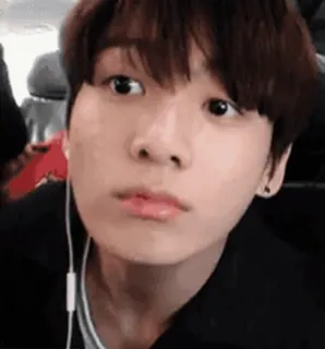 ☺️ kpop, persona, hombre, auriculares, retrato, cara telegram sticker