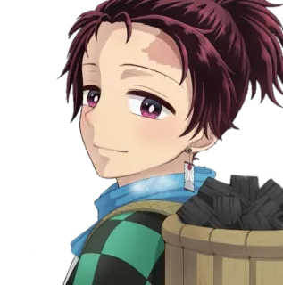 😊 Tanjiro Kamado Demon Slayer Anime, Personaggio, Tanjiro, Kamado, Demon Slayer whatsapp sticker