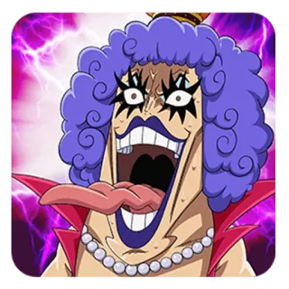 😱 Emporio Ivankov One Piece 엠포리오 이반코프, 원피스, 애니메이션, 캐릭터, 트랜스젠더, 오카마, 여왕 telegram sticker
