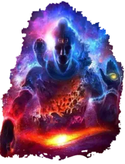 ✨ Shiva Hindu God, Shiva, spiritual, Indian deity, Hinduism, galaxy telegram sticker