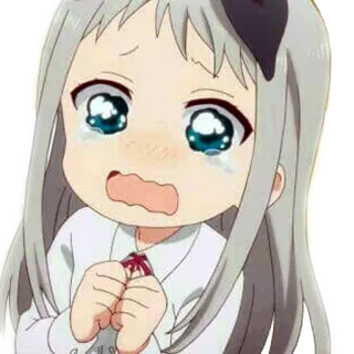🥺 动漫, 女孩, 哭泣, 悲伤, 卡通, 角色 telegram sticker