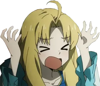 😫 Anime, Kreskówka, Wyraz, Panika, Filo, Rising of the Shield Hero, Zszokowany telegram sticker