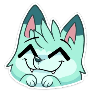 ☺️ Dibujo animado, Animal, Sticker, Lindo, Mascota, Zorro telegram sticker