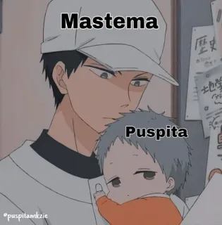 😩 Mastema Puspita Anime, Kreskówka, Tata, Dziecko, Słodkie, Rodzina, Rodzic telegram sticker