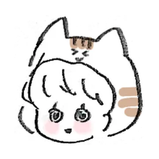 💐 猫, アニメ, 子猫, 可愛い, かわいい, 漫画 telegram sticker