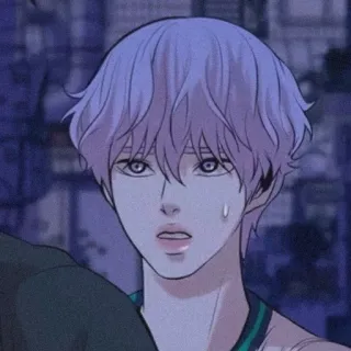 🐚 Anime, Sudor, Persona, Hombre, Dibujo animado telegram sticker
