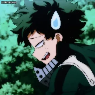 🌟 Izuku Midoriya My Hero Academia Anime, My Hero Academia, Izuku Midoriya, Deku, MHA telegram sticker