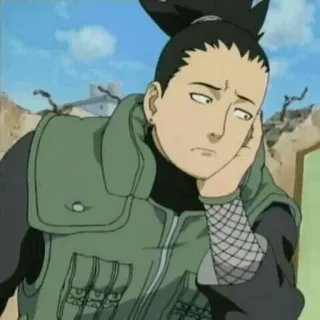 🗡 Shikamaru Nara Naruto Anime, Naruto, Shikamaru, Preguiçoso, Ninja, Personagem telegram sticker