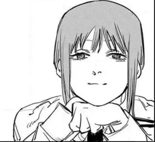 🤍 Makima Chainsaw Man Anime, Manga, Chainsaw Man, Makima, Personaggio, Ragazza, Ritratto whatsapp sticker