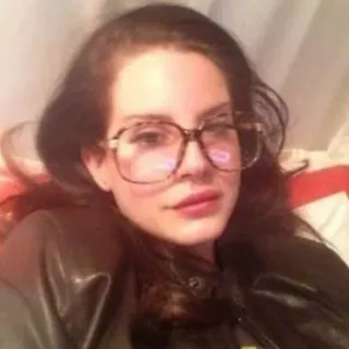 🍒 Lana Del Rey singer, songwriter, musician, celebrity, glasses telegram sticker