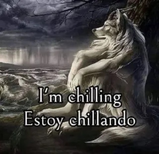 🐺 I'm chilling
Estoy chillando telegram sticker
