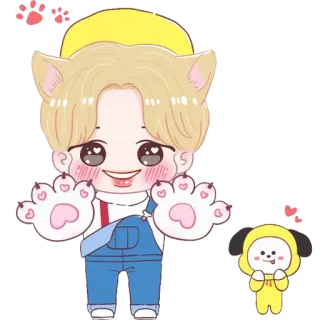🤗 Cartoon, Süß, Tiere, Kawaii telegram sticker