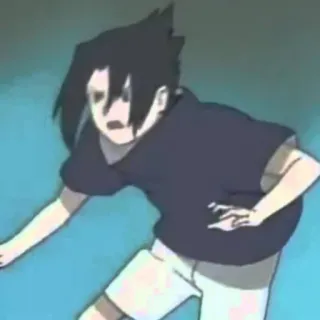 😦 Sasuke Naruto anime, sasuke, naruto, manga, cartoon telegram sticker