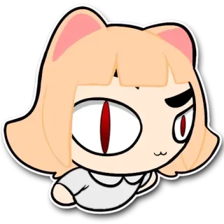 🧐 สาวแมว, อนิเมะ, มังงะ, น่ารัก, สติกเกอร์, การ์ตูน telegram sticker