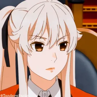 🥢 @YanderePacksl anime, girl, portrait, cartoon whatsapp sticker