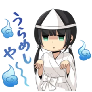 👻 うらめしや ma, anime, tâm linh, phụ nữ, dễ thương, chibi telegram sticker