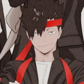 🐈 Anime, Manga, Personnage, Portrait, Haikyuu, Kuroo whatsapp sticker