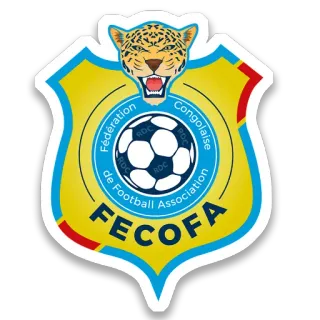 🇨🇩 Fédération Congolaise de Football Association Fédération Congolaise de Football Association FECOFA RDC DR Congo, football, soccer, leopard, sports emblem, FECOFA, national team telegram sticker