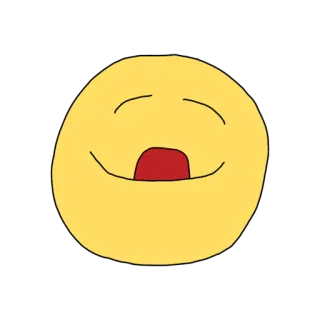 😋 Emoji, Sorriso, Feliz, Desenho animado whatsapp sticker