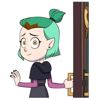 😌 Amity Blight The Owl House การ์ตูน, ดิสนีย์, แม่มด, อนิเมะ, The Owl House telegram sticker