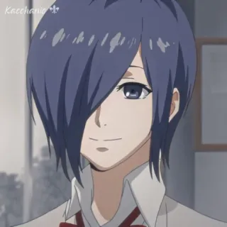 🌟 Touka Kirishima Tokyo Ghoul Anime, Manga, Tokyo Ghoul, Touka Kirishima, Charakter, Ghoul, Mädchen, Japanische Animation whatsapp sticker
