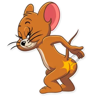 👏 Jerry Mouse Tom and Jerry cartoon, mouse, funny, character, jerry telegram sticker