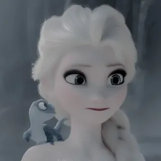 🌨 Elsa Frozen elsa, la reine des neiges, disney, dessin animé, animé telegram sticker