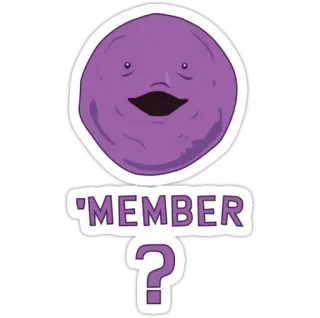 🍇 MEMBER ? blob, character, question, member telegram sticker