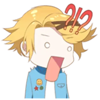 😳 surpreso, chocado, pontos de interrogação, desenho animado, confuso, personagem animado telegram sticker