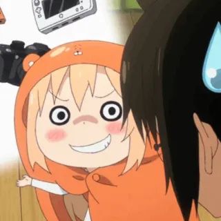 🍧 Umura Doma Himouto! Umaru-chan 动漫, 可爱, 漫画, 反应, 搞笑 whatsapp sticker