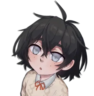 😯 Phong cách anime, Nhân vật, Dễ thương, Chân dung, Hoạt hình telegram sticker