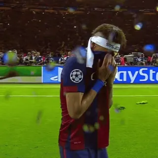 🔵 Neymar Jr UEFA Champions League 100% JESUS whatsapp sticker
