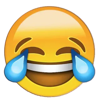 😂 Emoji, Rindo, Chorando, Engraçado, Feliz telegram sticker