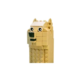 👾 доге, лего, собака, мем, блок, игрушка telegram sticker