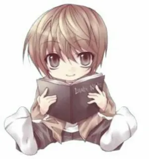 😊 Light Yagami Death Note DEATH NOTE อนิเมะ, การ์ตูน, Death Note, มังงะ, Light Yagami telegram sticker