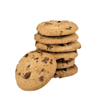 🍪 galletas, galletas con chispas de chocolate, comida, postre, snacks telegram sticker