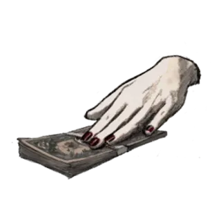 💴 geld, hand, contant, valuta telegram sticker