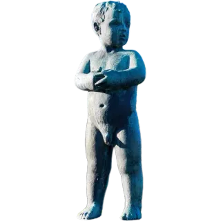 👶 statue, child, art, sculpture, boy, manneken pis telegram sticker