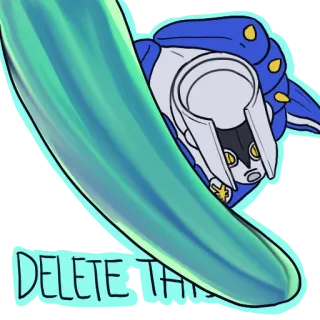 ✋ DELETE THIS eliminar, meme, gracioso telegram sticker