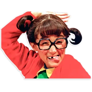 😅 La Chilindrina El Chavo del Ocho Desenho animado, Personagem, Engraçado, Chilindrina, Espanhol whatsapp sticker