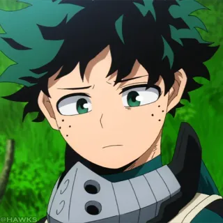 🟧 Izuku Midoriya My Hero Academia Anime, My Hero Academia, Izuku Midoriya, Deku, Manga, Charakter whatsapp sticker