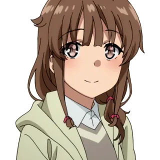 👋 动漫, 卡通, 女孩, 可爱, 微笑, 人物 telegram sticker