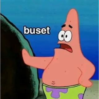 😮 Patrick Star SpongeBob SquarePants buset patrick, starfish, spongebob, cartoon, buset, meme telegram sticker