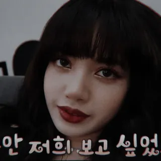 🎞 안 저희 보고 싶었 coreano, mulher, retrato, rosto, pessoa telegram sticker