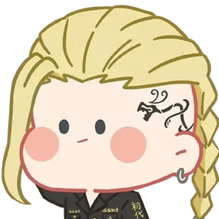 😐 初代 Anime, Tatuaż, Słodkie, Postać telegram sticker